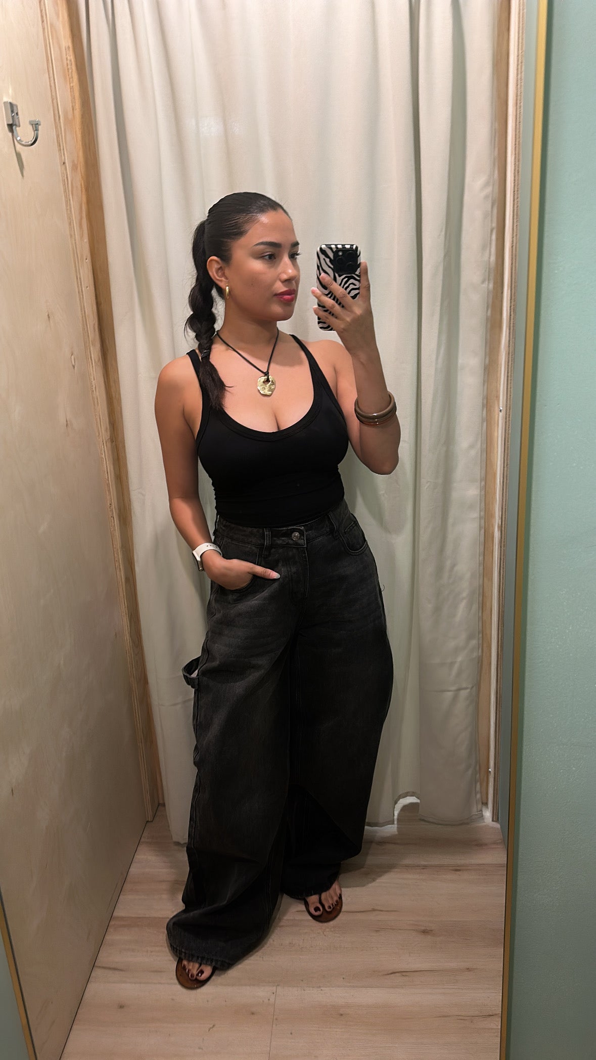 CRISP FALL WIDE LEG JEANS