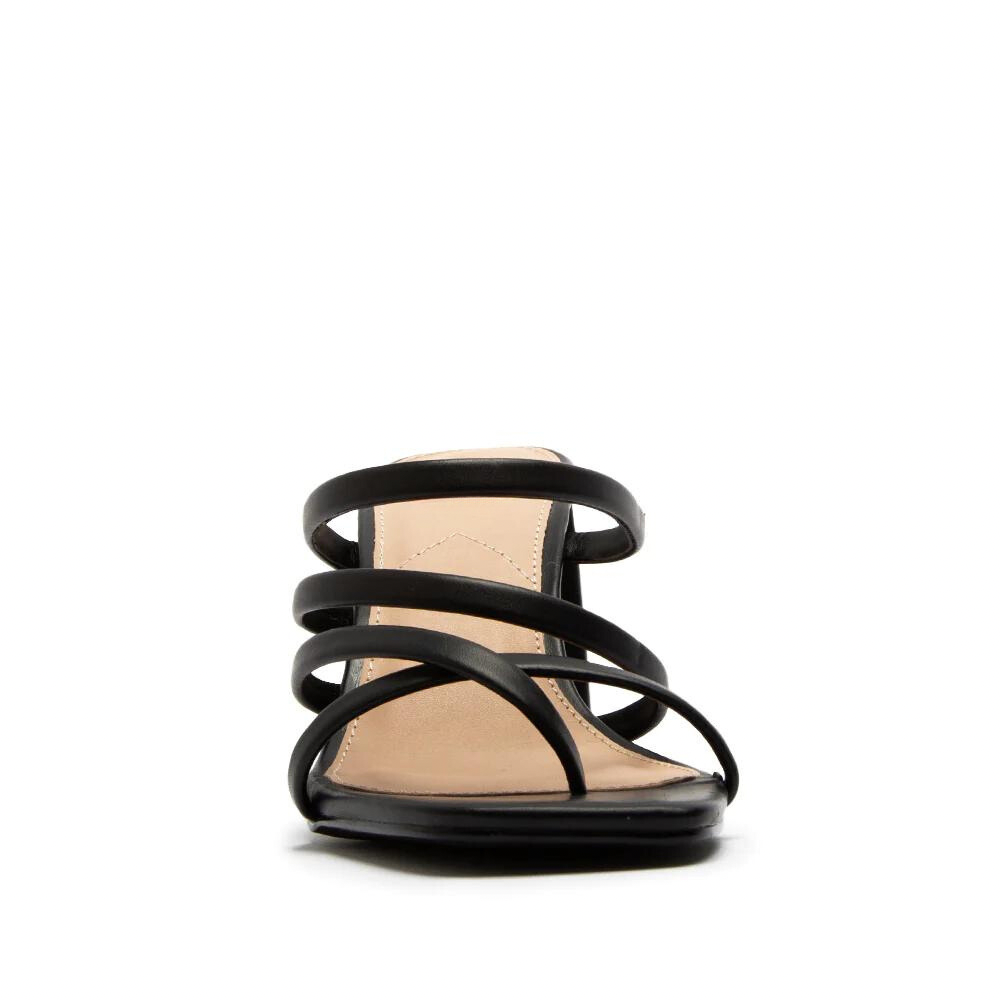 STRAPPY SQUARE TOE HEEL SANDAL
