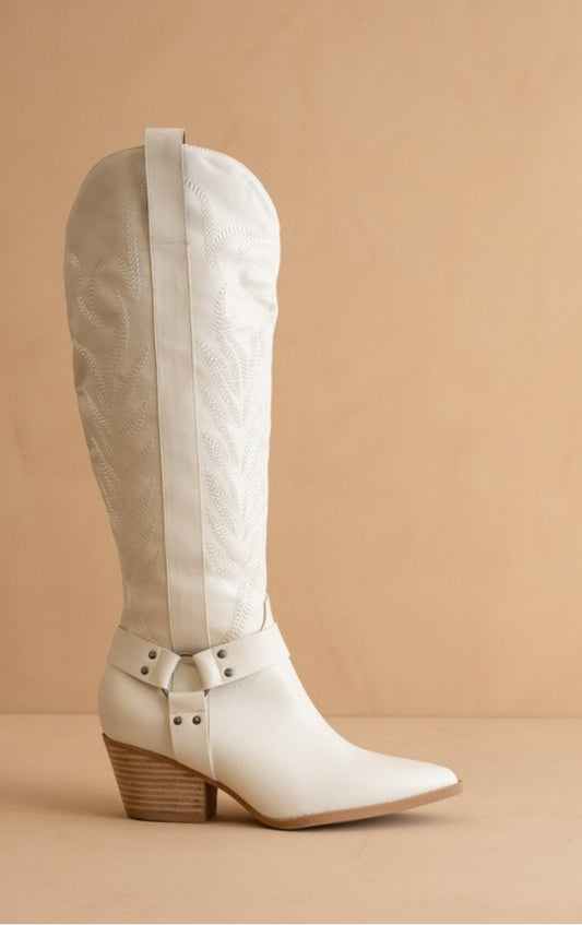 Saddle Up Knee High Western Boots