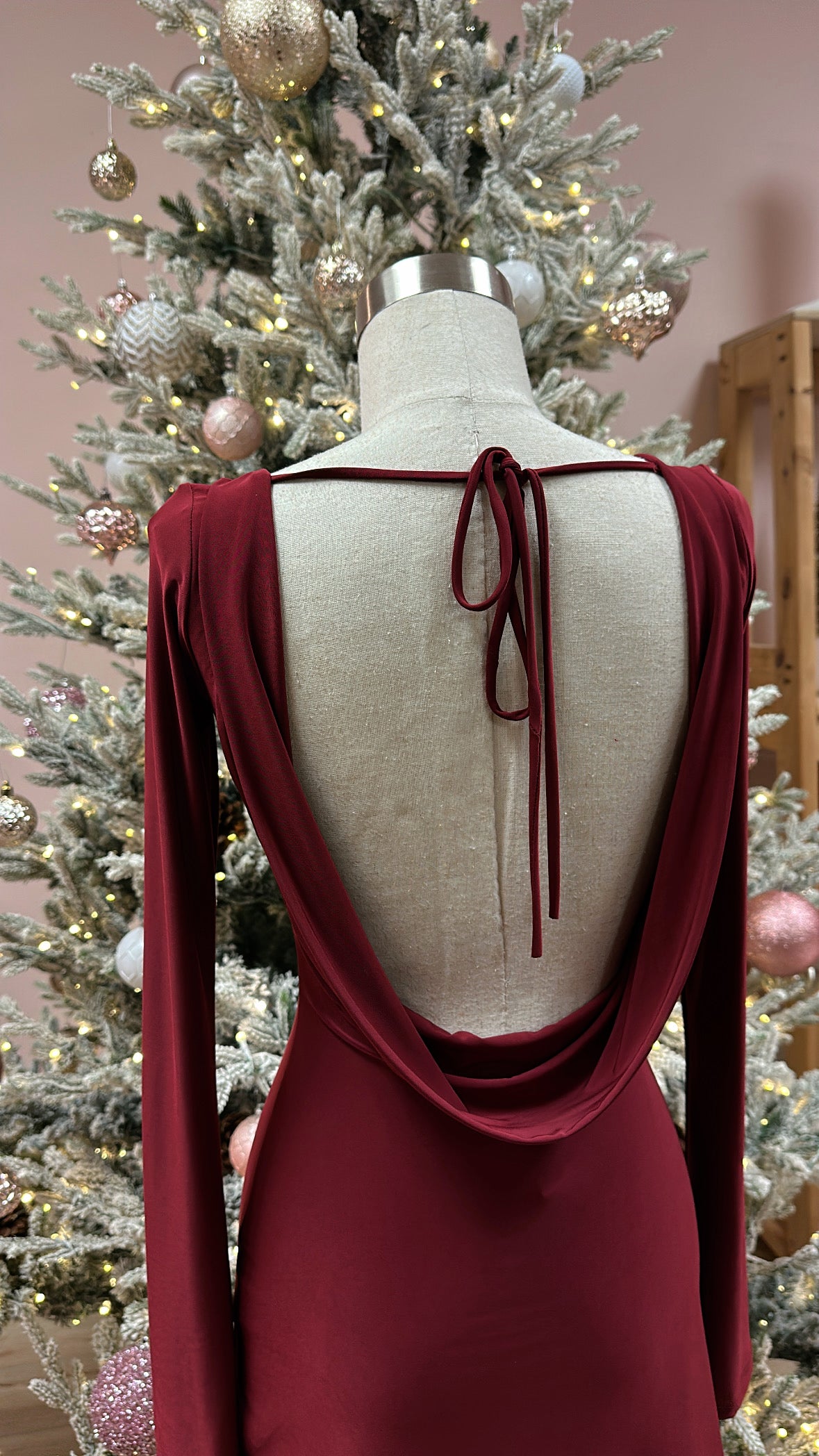 wine backless dress Wine Red Satin Cowl Neck Backless Mini Dress & Reviews - Wine Red - Dresses
