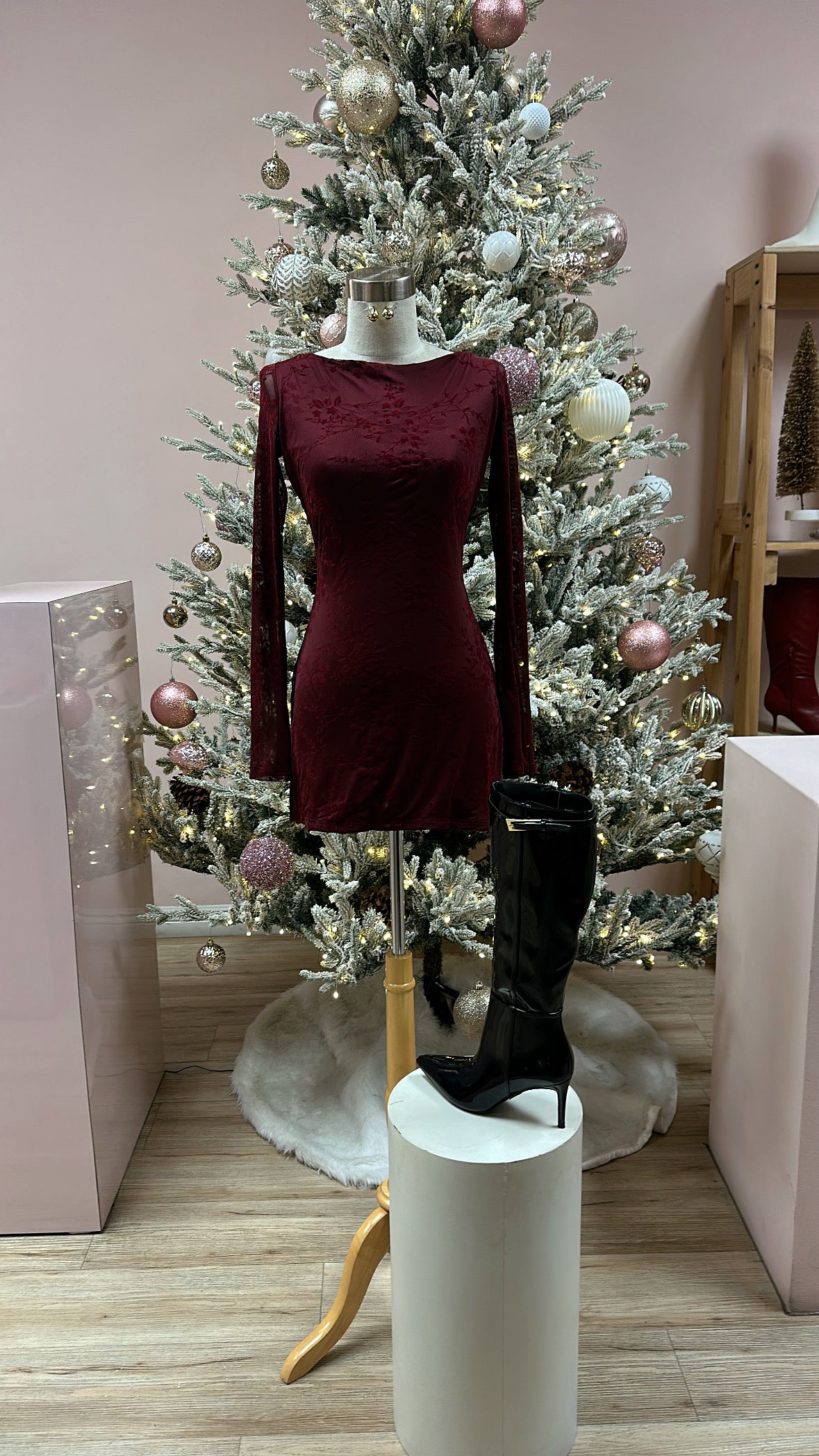 strapless open back dress DECEMBER FEELS DRESS – JESS & ZURI