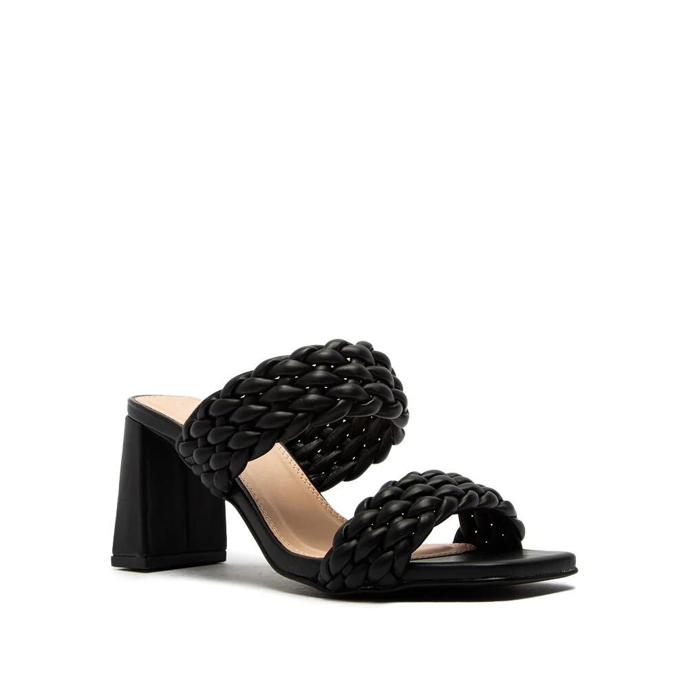 BRAIDED DOUBLE STRAP SANDALS