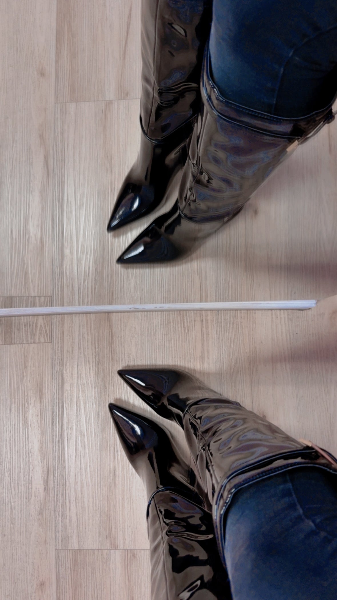 KIM POINTED TOE BOOTS BLACK