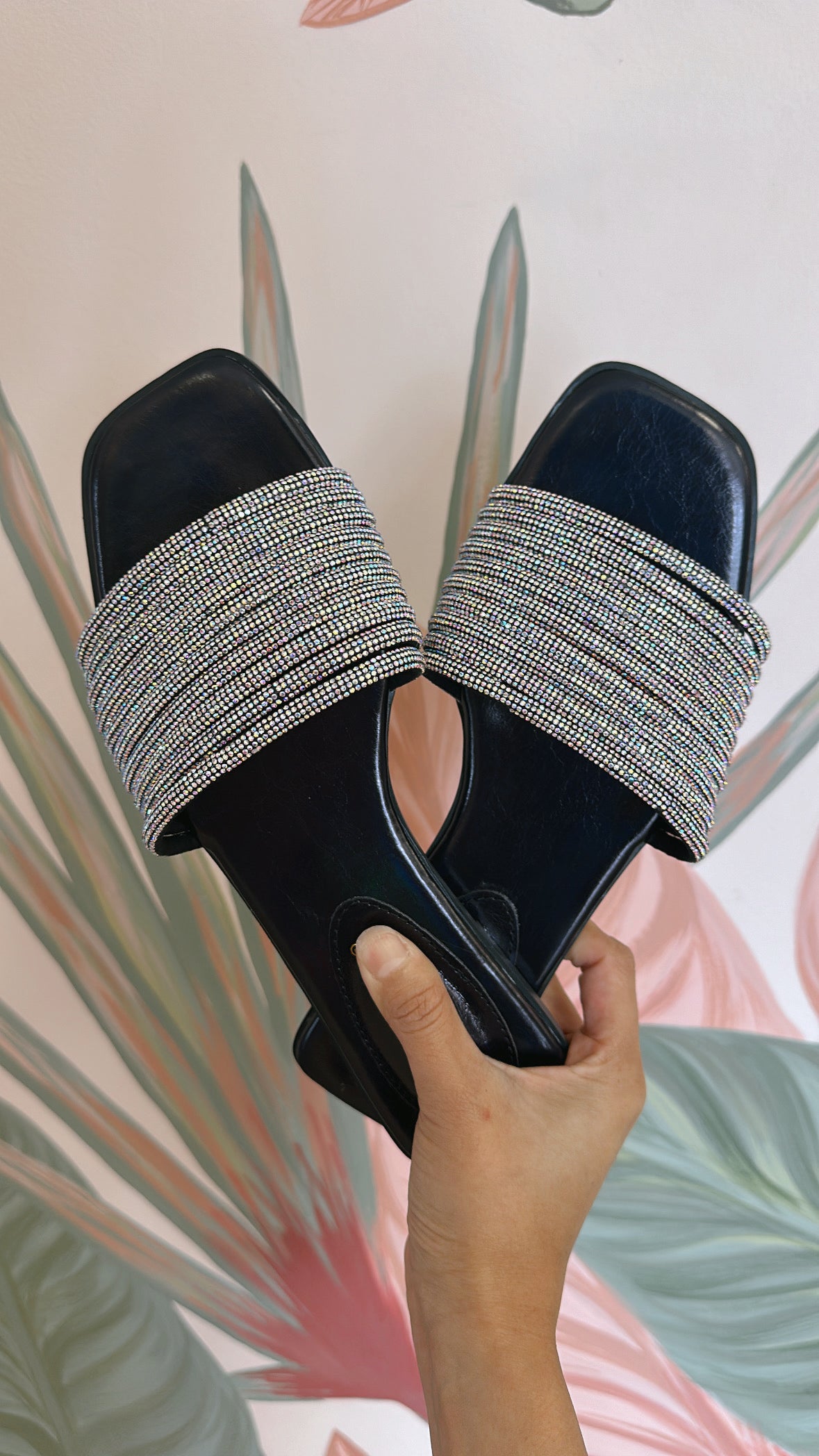 RHINESTONE EMBELLISHED SANDALS