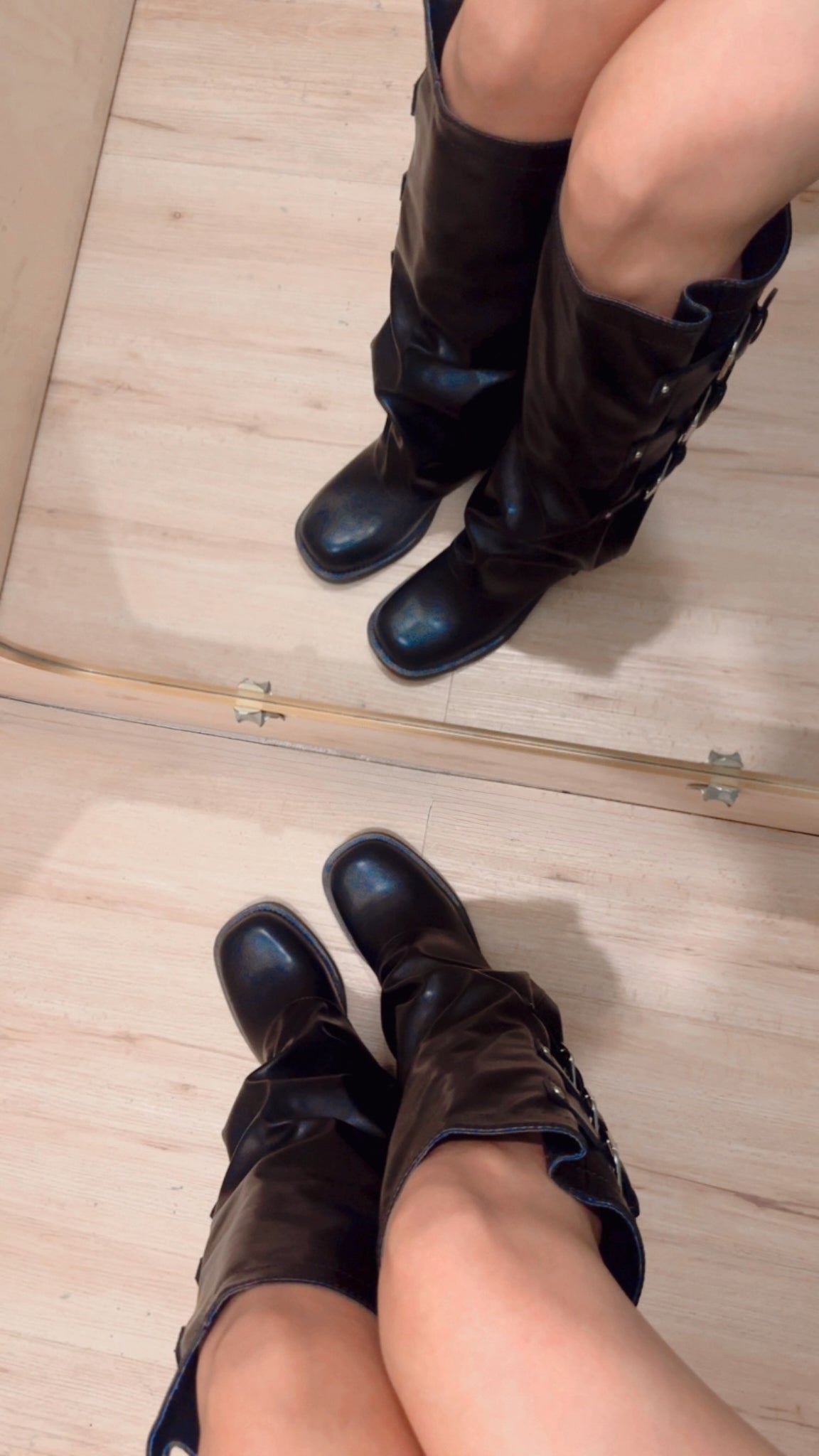 DYLAN FOLD OVER BIKER BOOTS