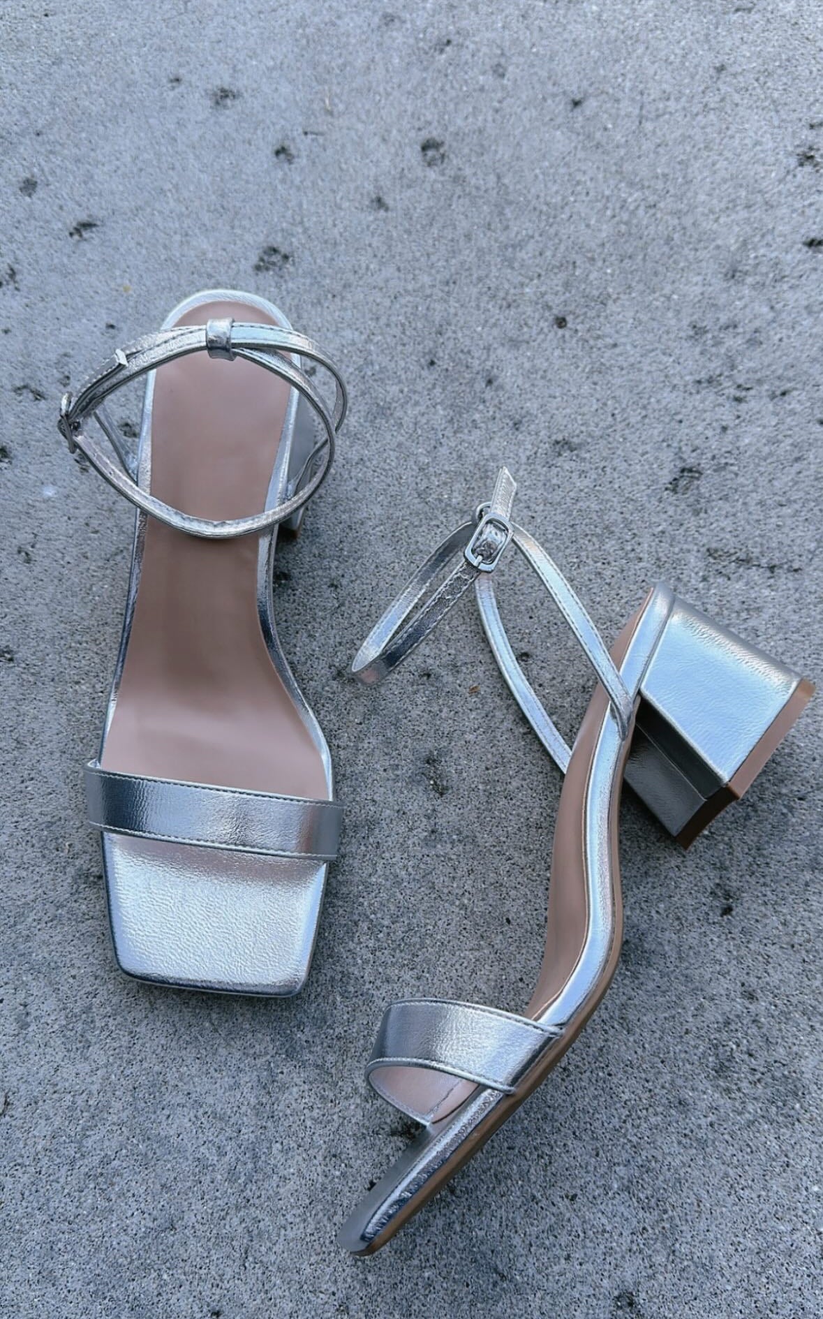 ALEXX SQUARE TOE BLOCK HEEL SANDALS