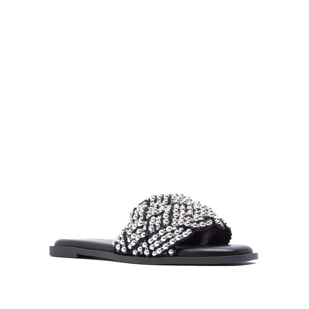 SILVER PEARL EMBELLISHED SLIDES