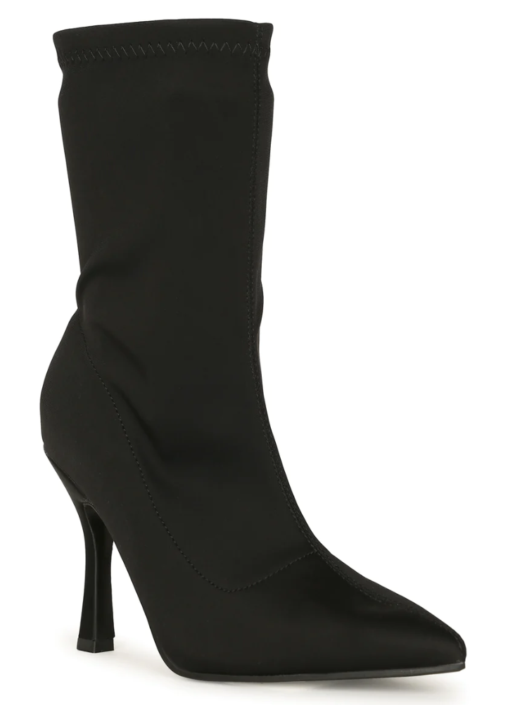 CASSIE POINTED TOE STILETTO SOCK BOOTIES