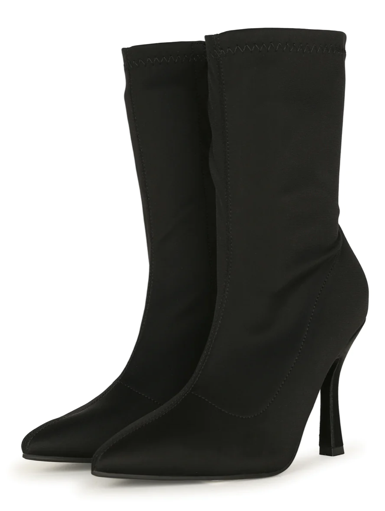CASSIE POINTED TOE STILETTO SOCK BOOTIES