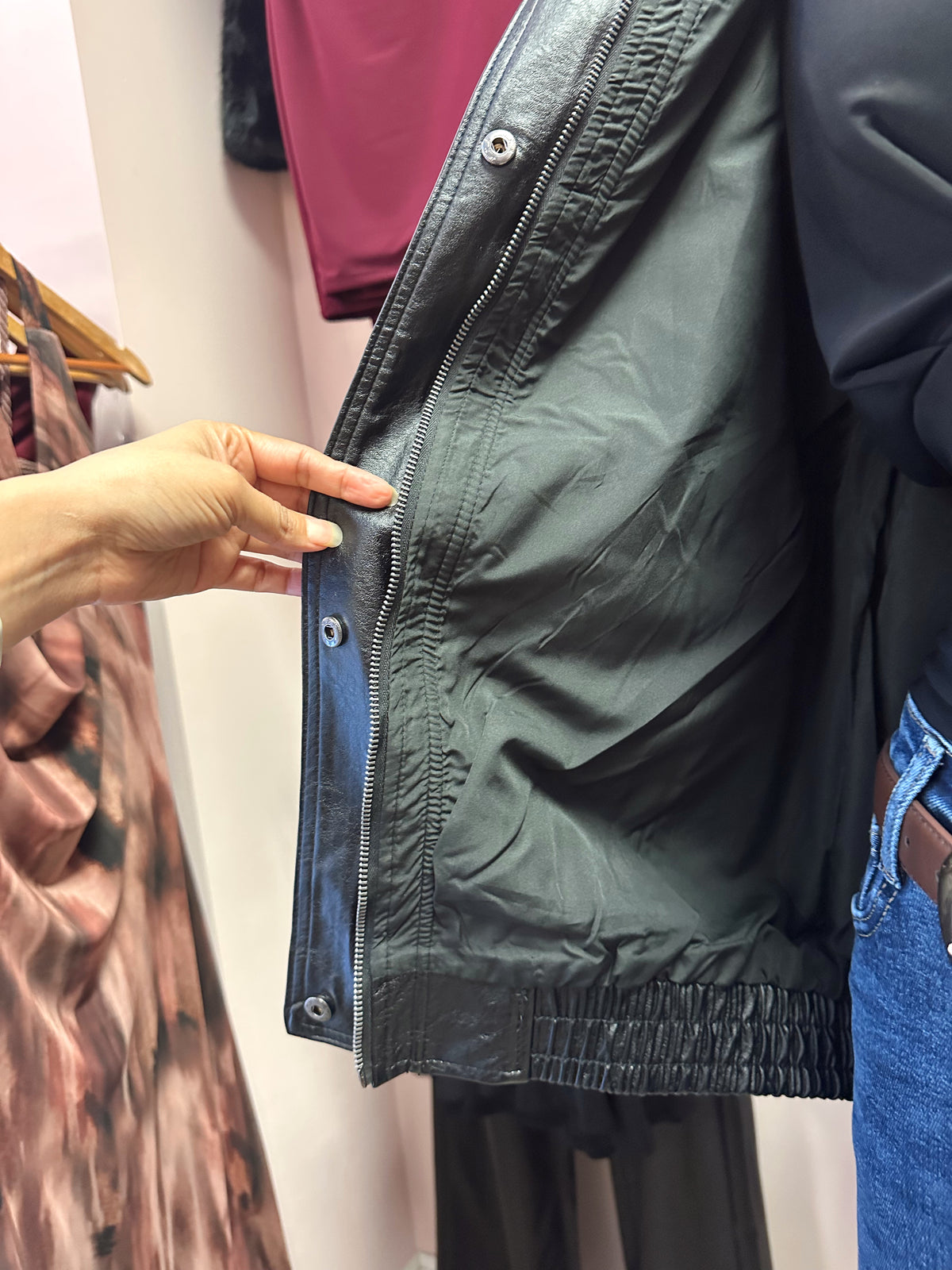 LA GIRLY LEATHER JACKET (BLACK)