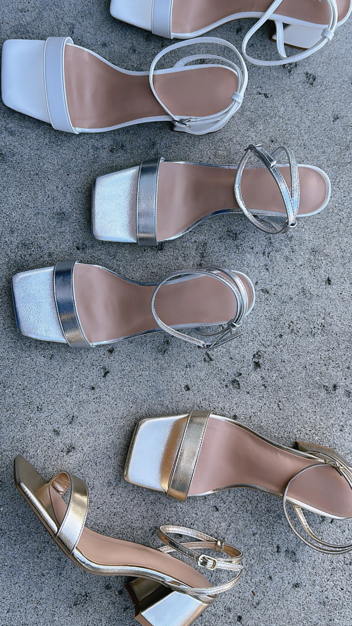 ALEXX SQUARE TOE BLOCK HEEL SANDALS