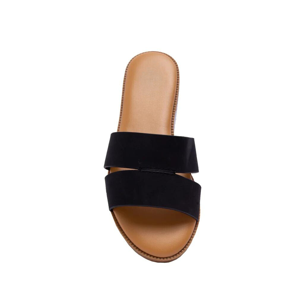 CROSS-STRAPPED SLIP-ON