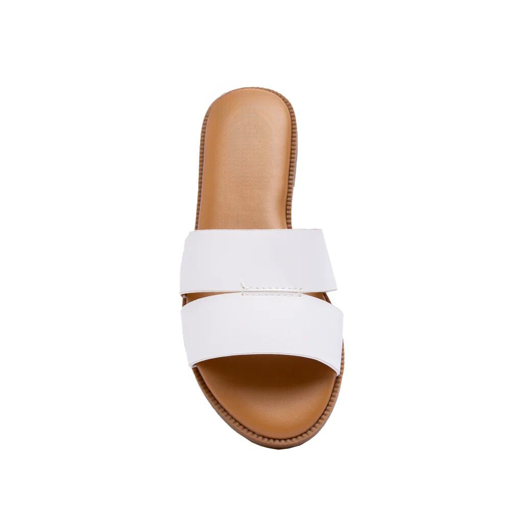 CROSS-STRAPPED SLIP-ON