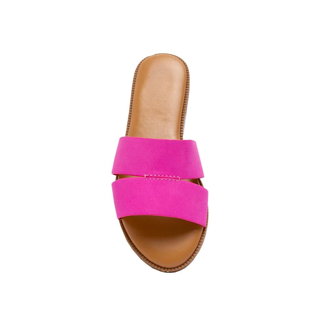 CROSS-STRAPPED SLIP-ON