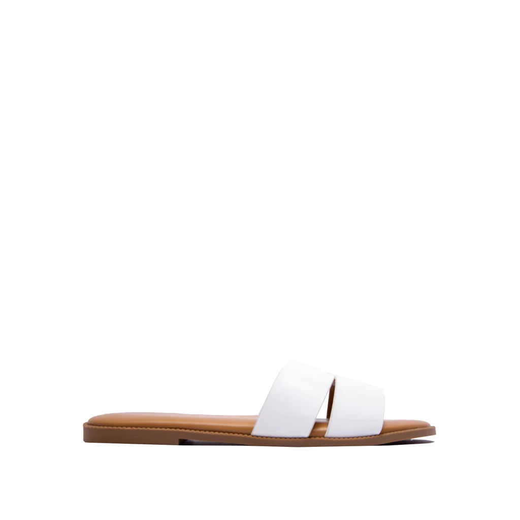 CROSS-STRAPPED SLIP-ON