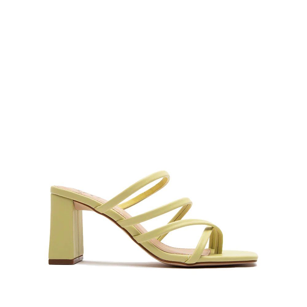 STRAPPY SQUARE TOE HEEL SANDAL