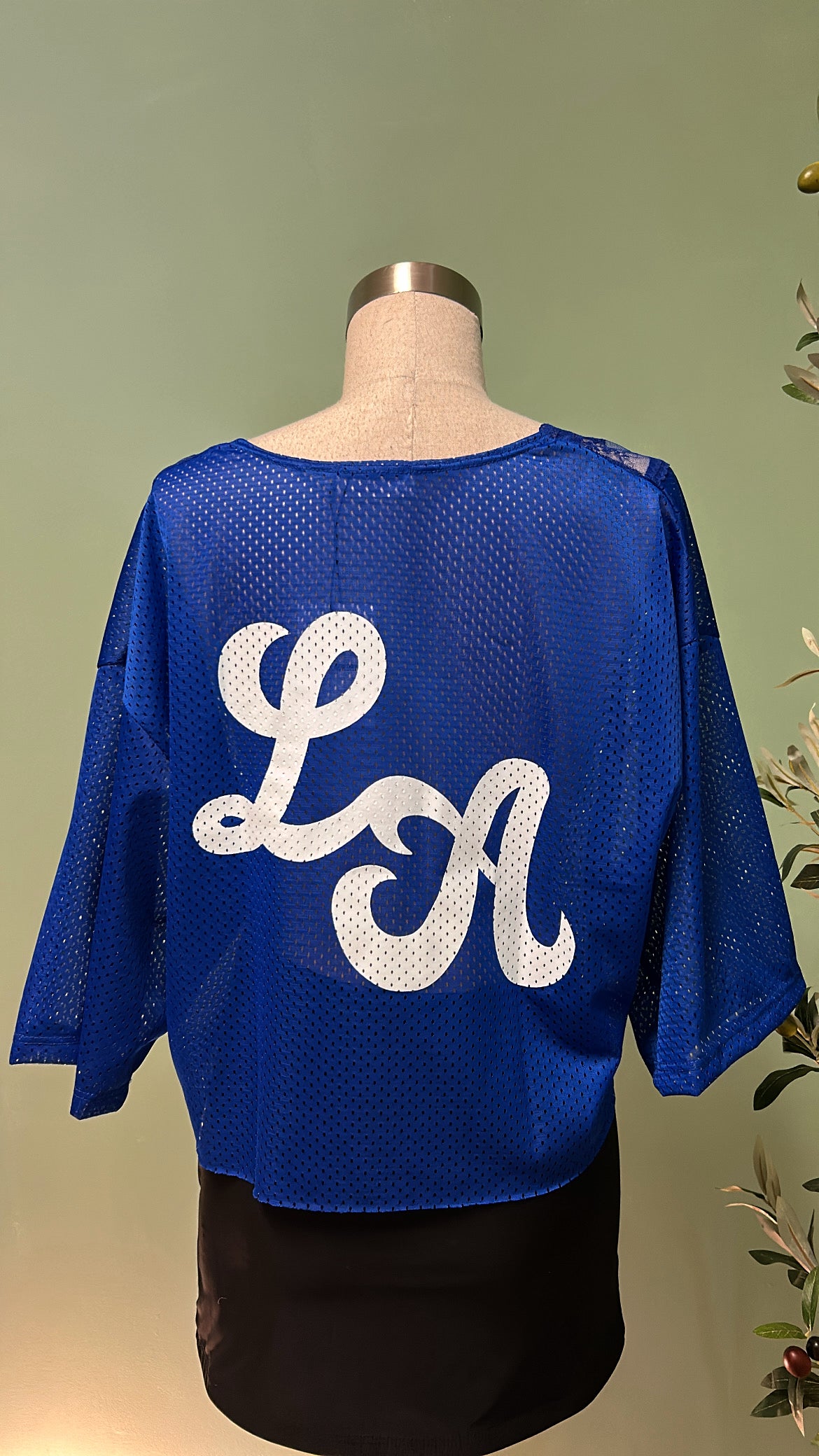 CULTURA & DODGER BLUE CROPPED JERSEY