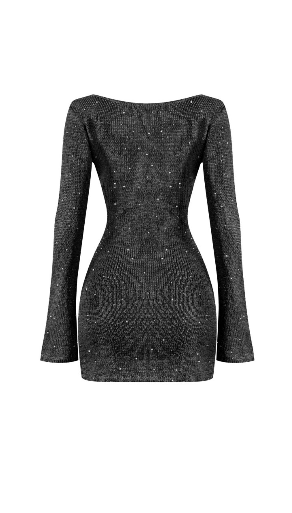 UNFORGETTABLE MOMET KNIT SEQUIN DRESS