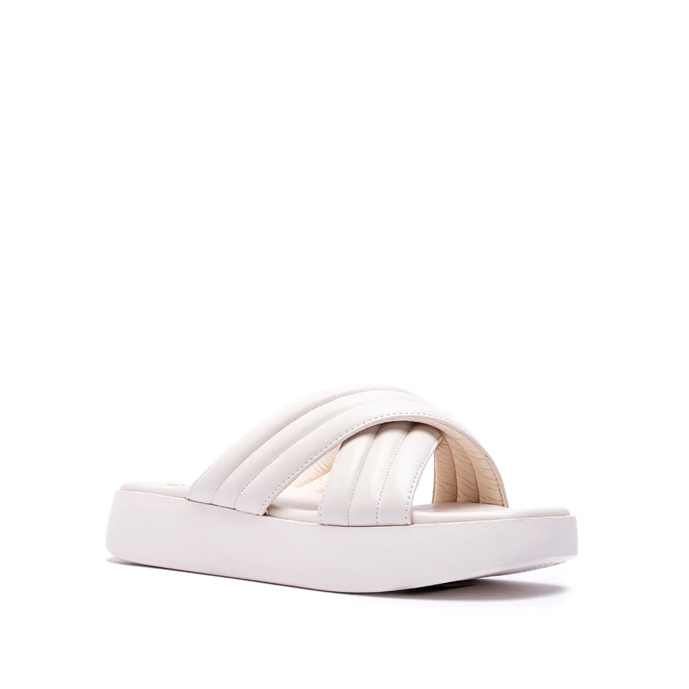 CROSSOVER FLATFORM SANDALS