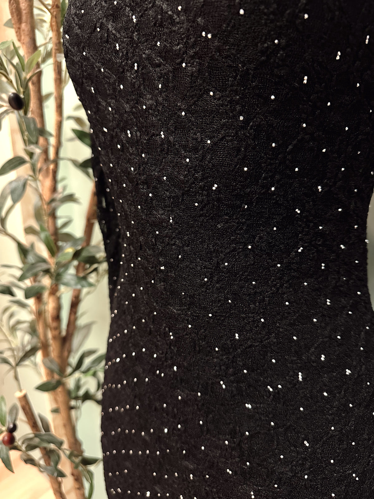 MIDNIGHT SPARKLE LACE DRESS