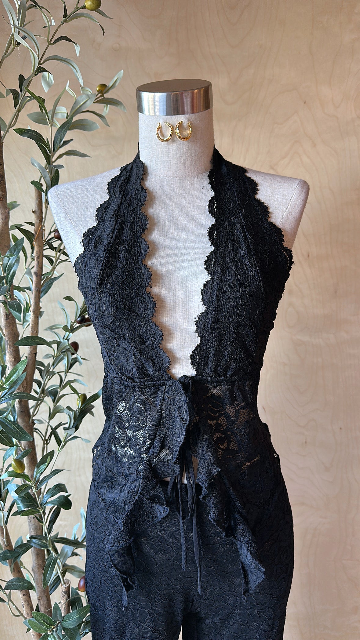 LOVER GIRL LACE SET BLACK