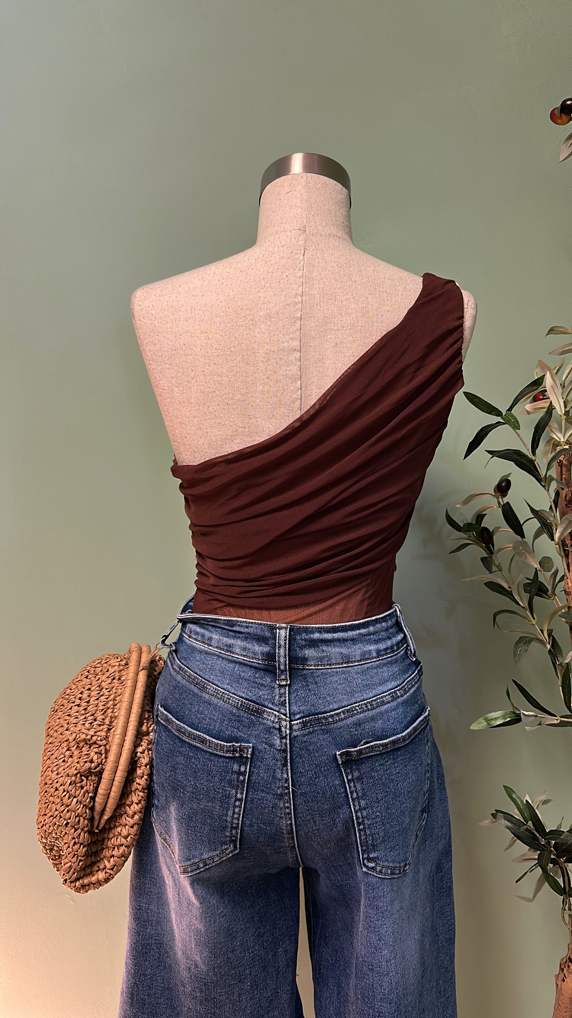 MORGAN ASYMMETRICAL BODYSUIT