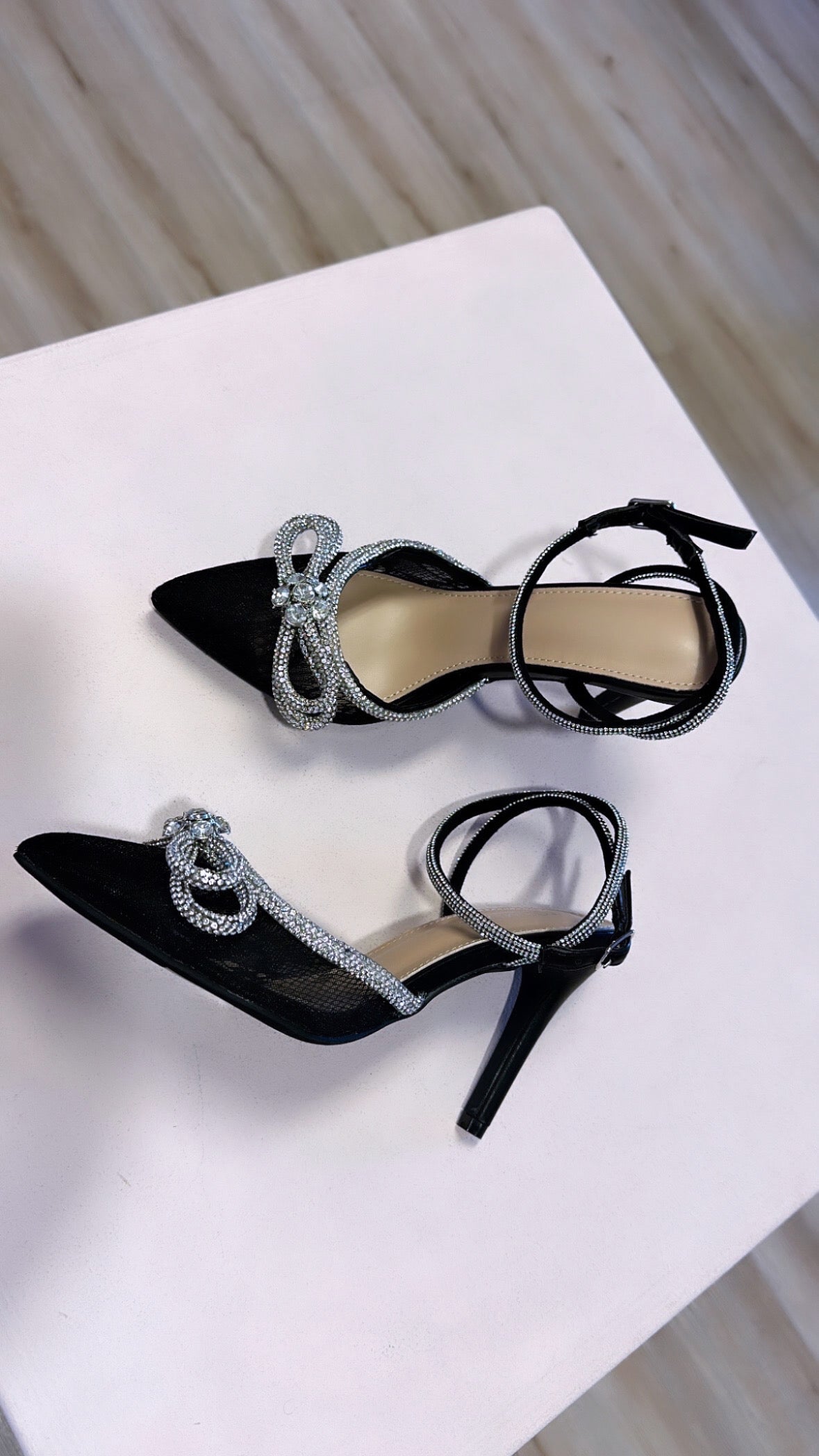 Night to Remember Bow Embellished Heels