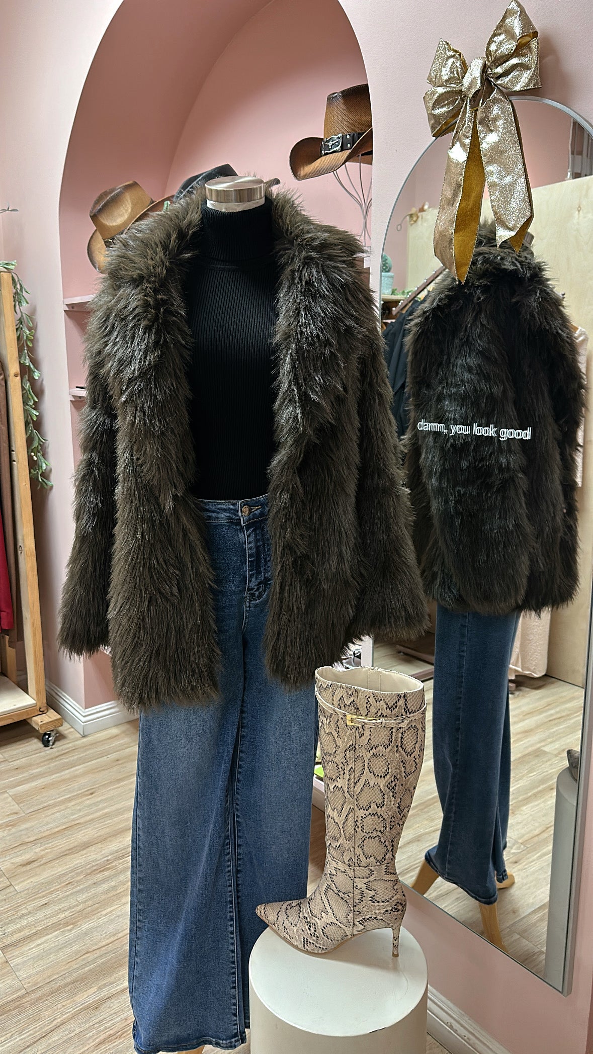 VINTAGE GLAM FUR COAT