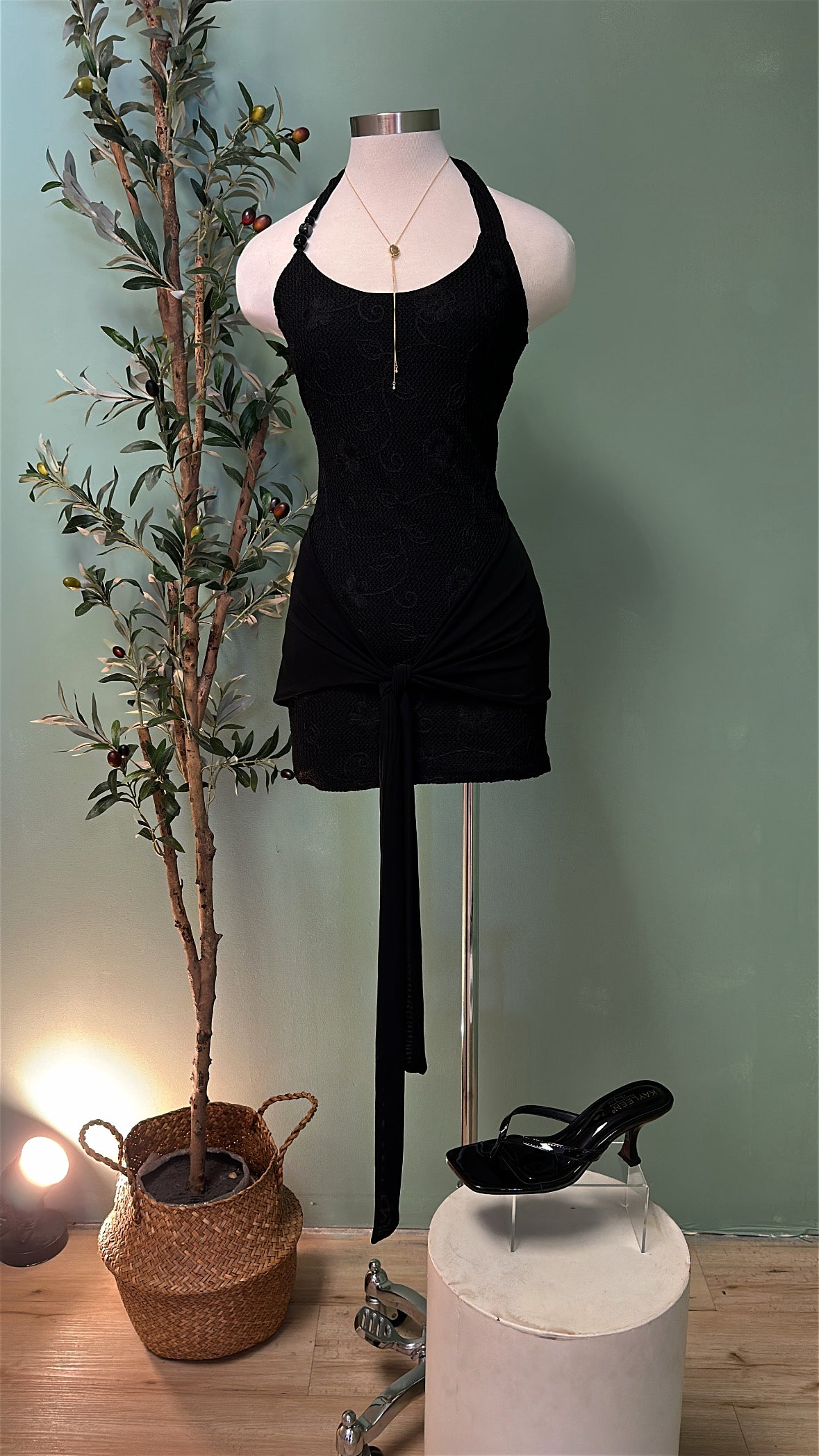 CHAVALITAS FRONT TIE DRESS