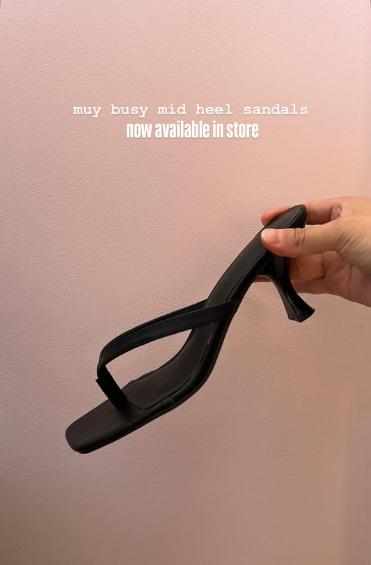 MUY BUSY MID HEEL SANDALS