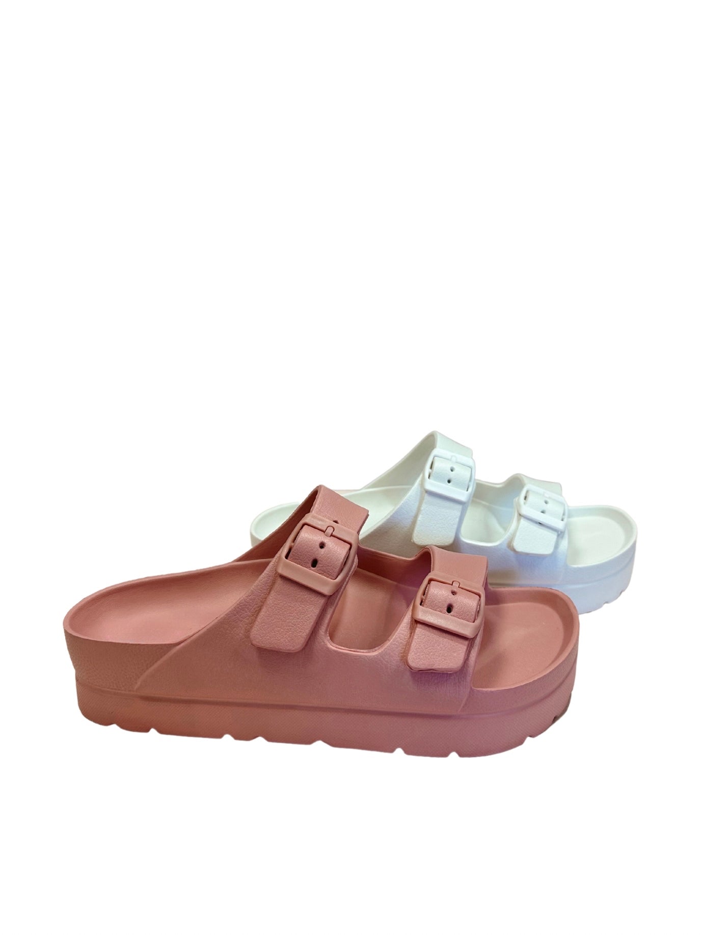 ZARA BUCKLE FLATFORM SANDALS