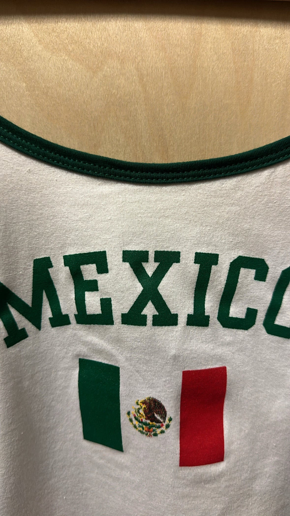 EL TRI CAMI TOP (WHITE/ HUNTER GREEN LINING)