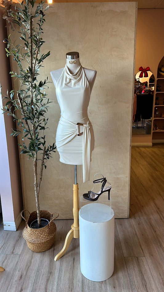 LITTLE ROMANCE HALTER DRESS