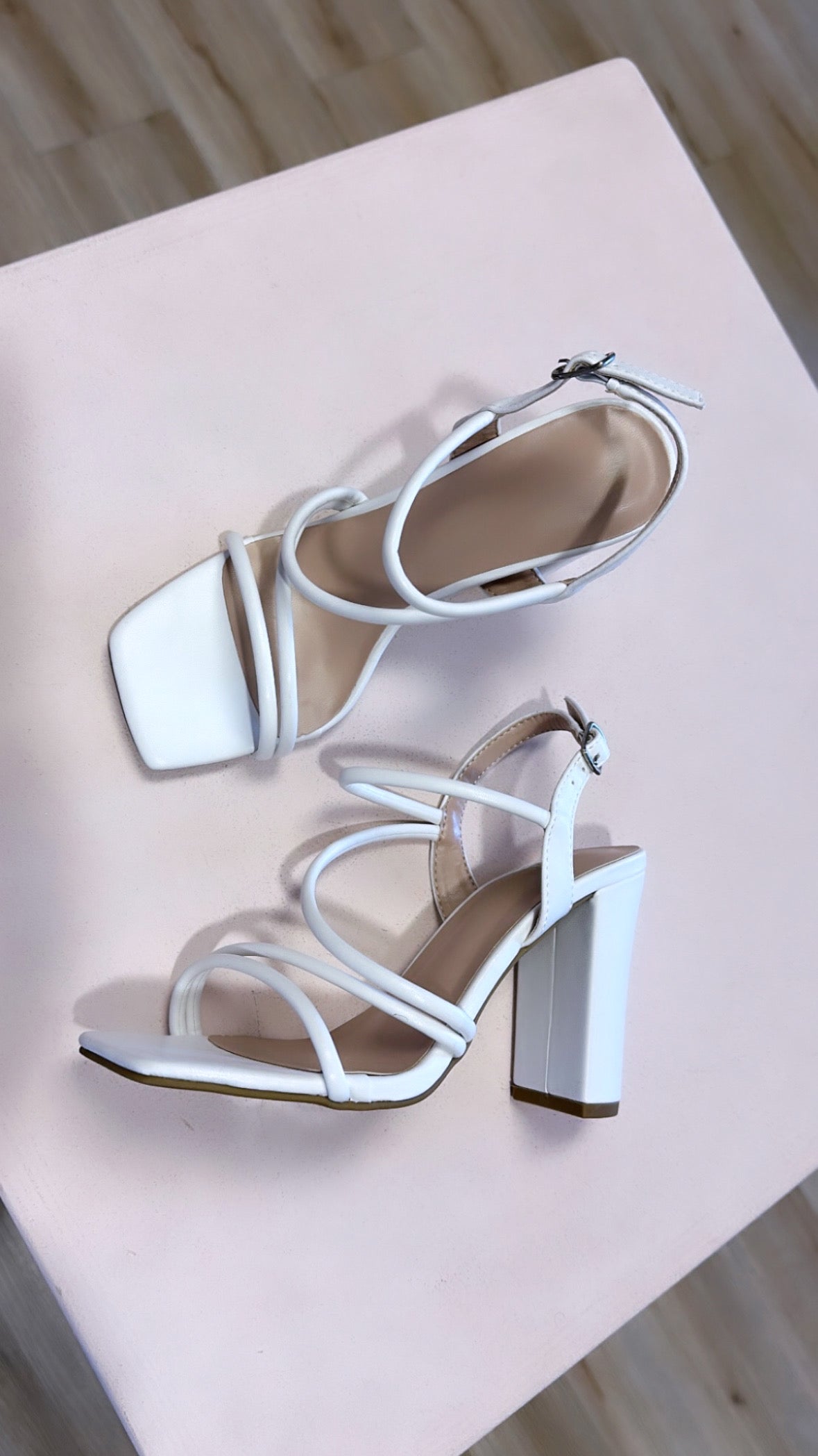 AILEAH STRAPPY BLOCK HEELS