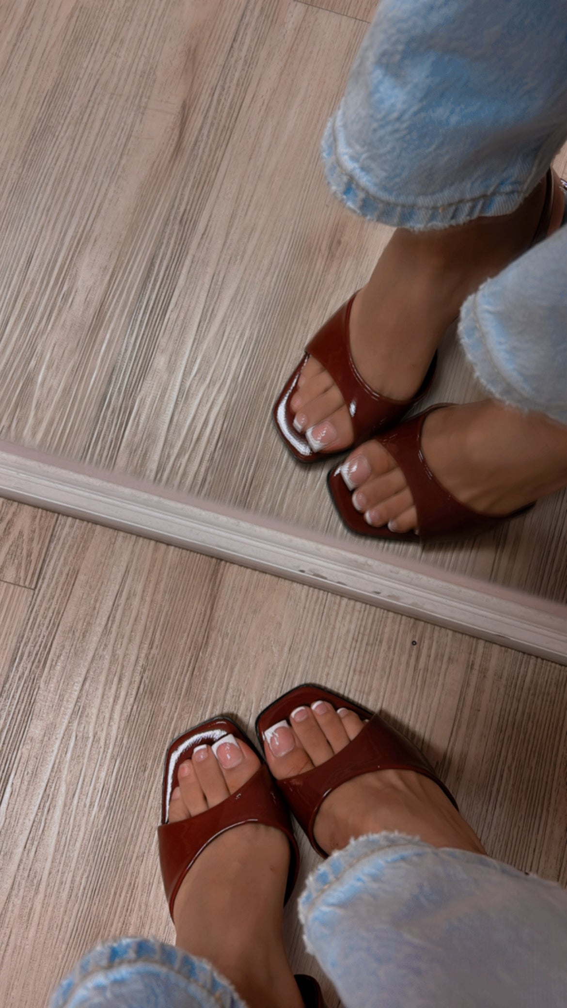 SAMANTHA SQUARE TOE HEELS WINE