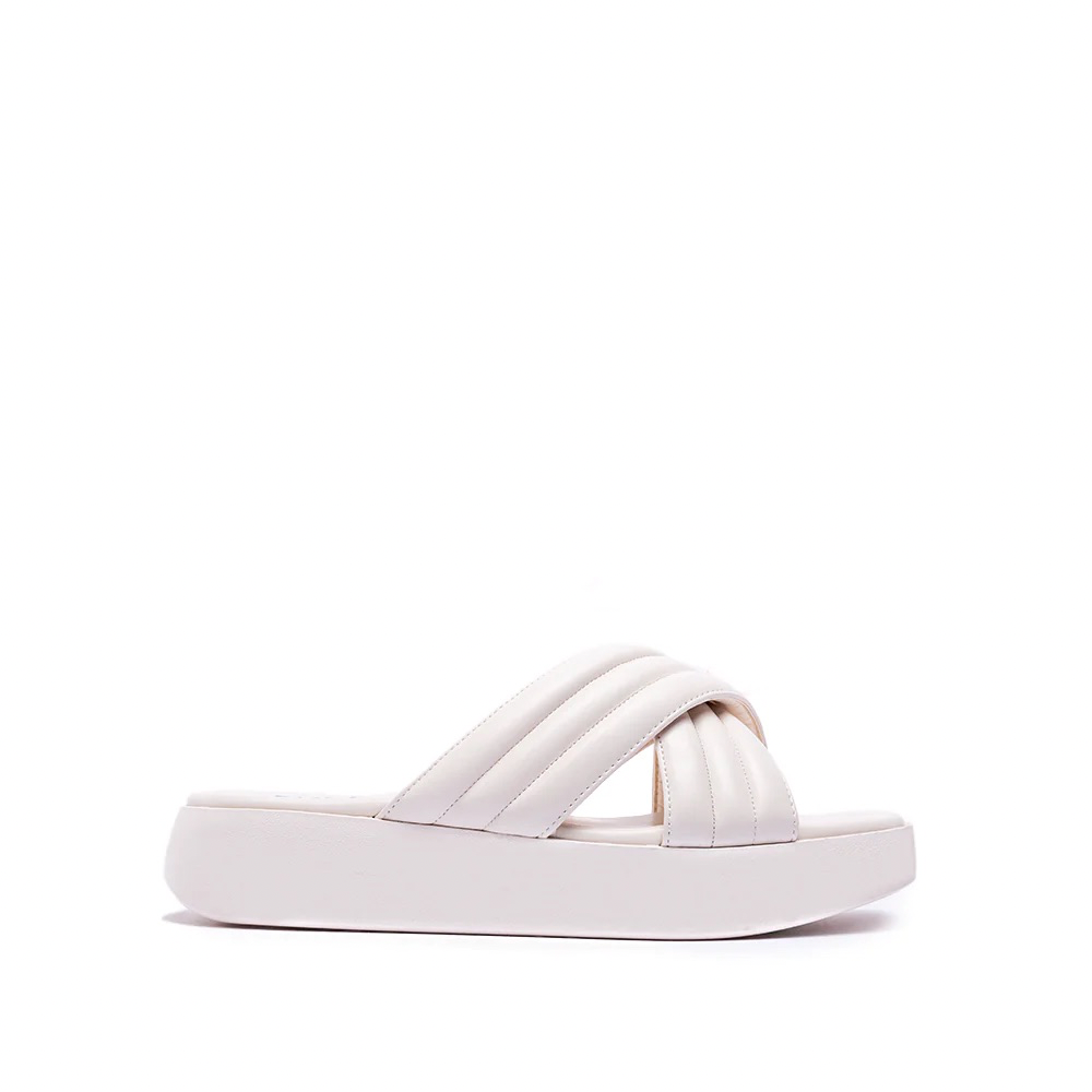 CROSSOVER FLATFORM SANDALS