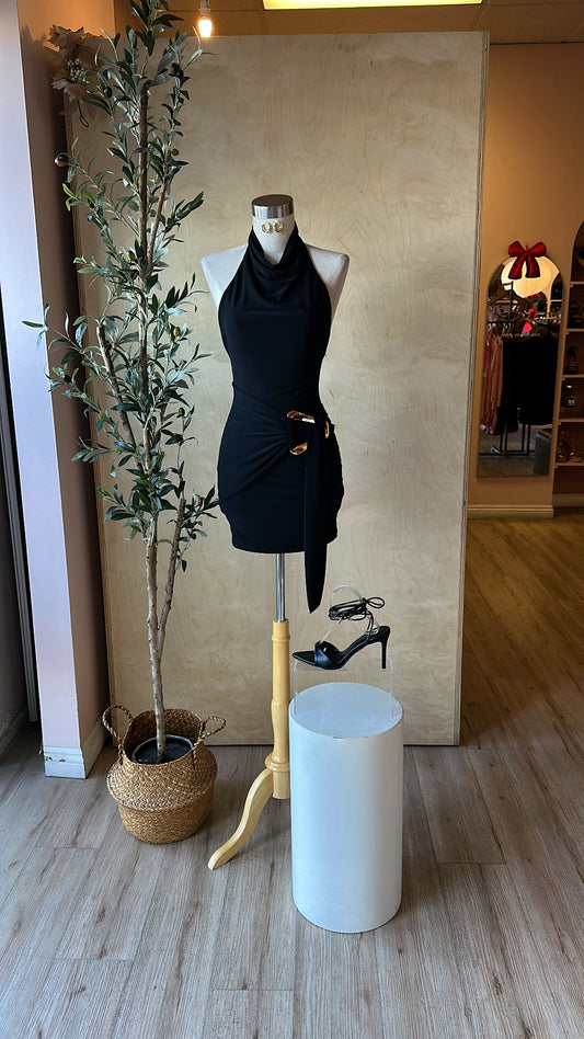 LITTLE ROMANCE HALTER DRESS