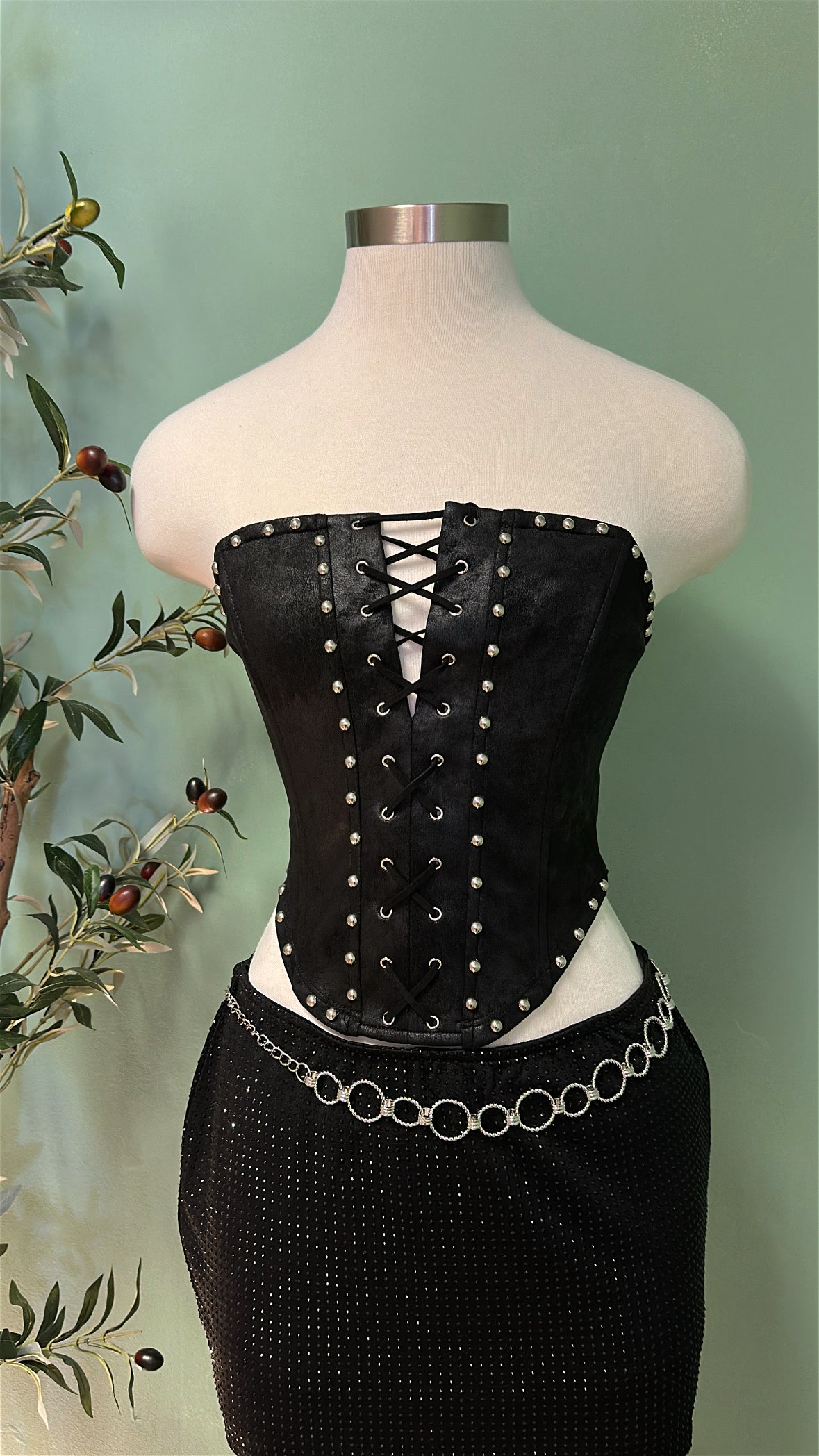 ANSIEDAD STUDDED CORSET
