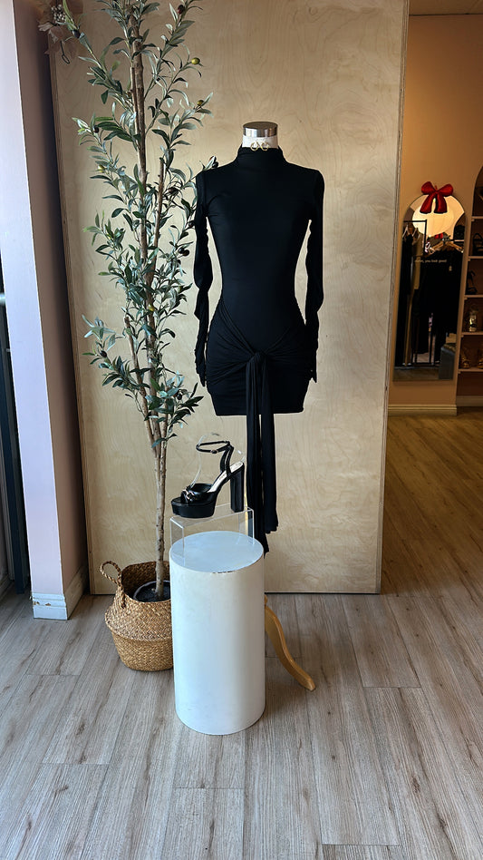 CAUGHT FEELINGS MOCK DRESS