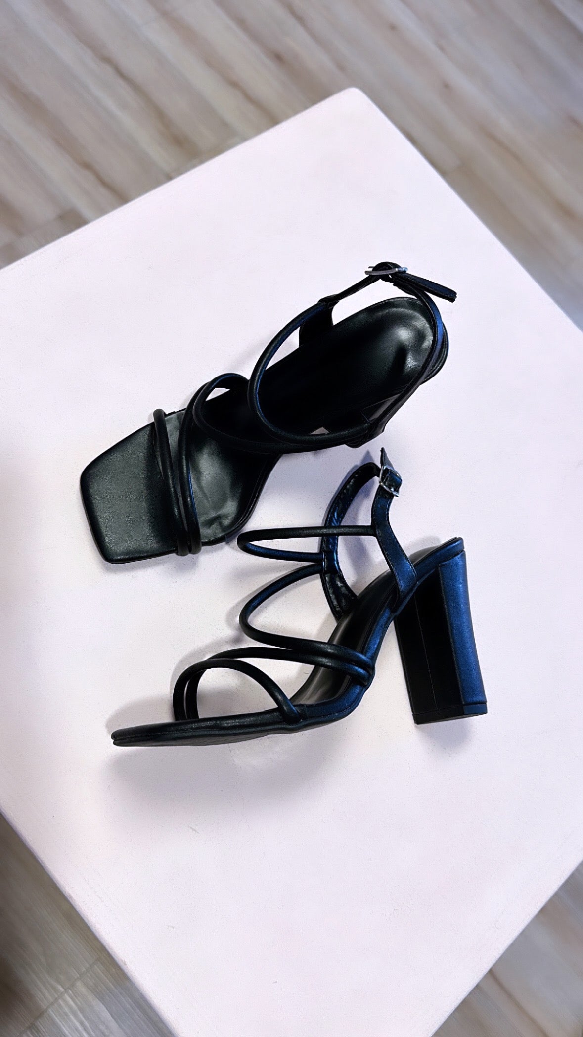 AILEAH STRAPPY BLOCK HEELS