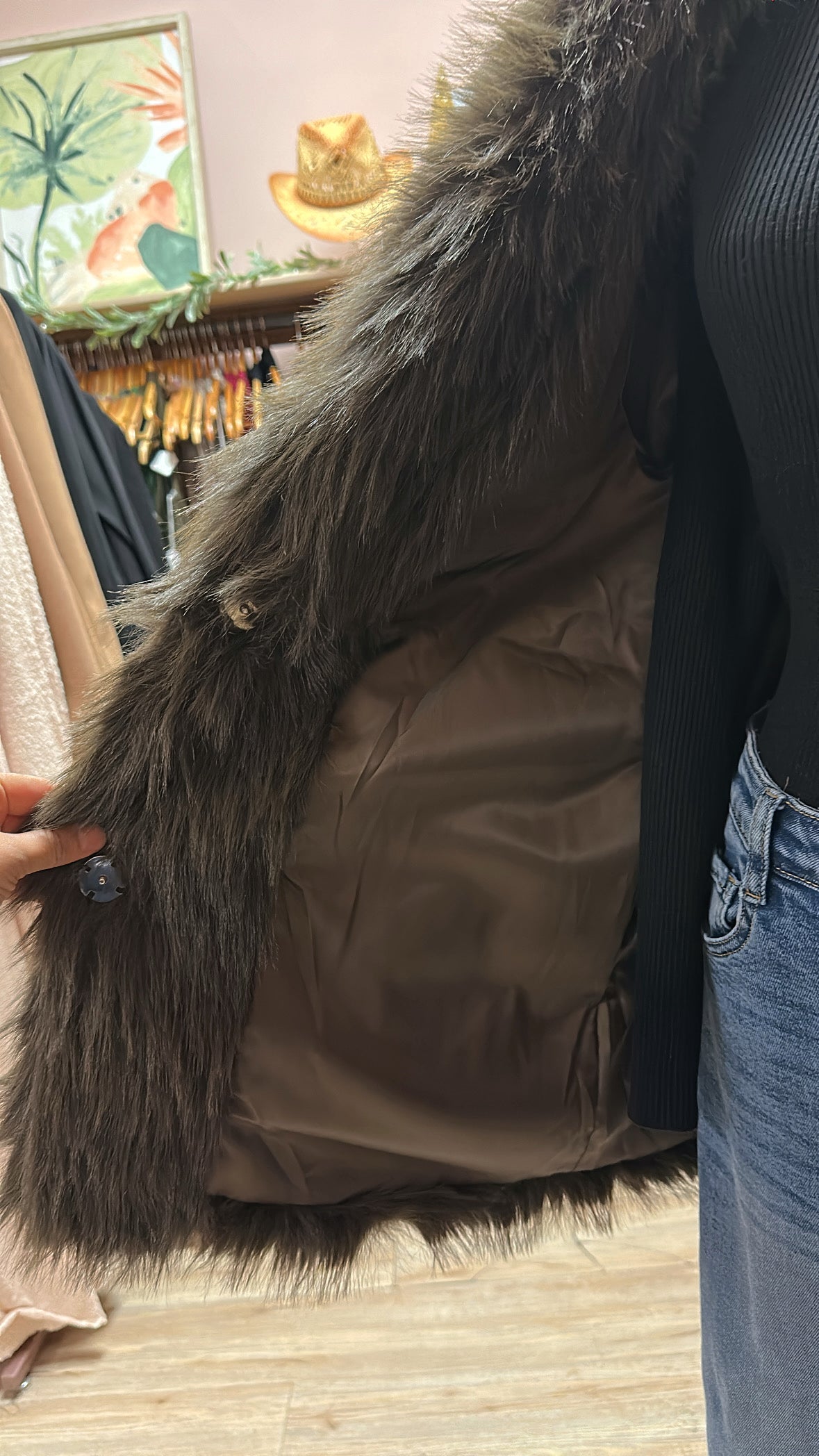 VINTAGE GLAM FUR COAT