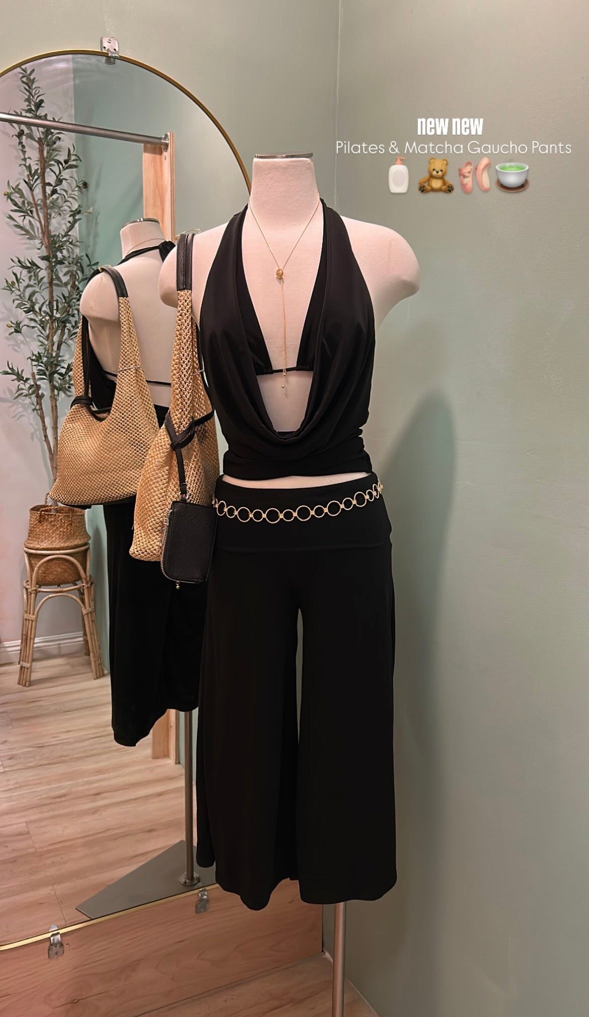 PILATES & MATCHA GAUCHO PANTS