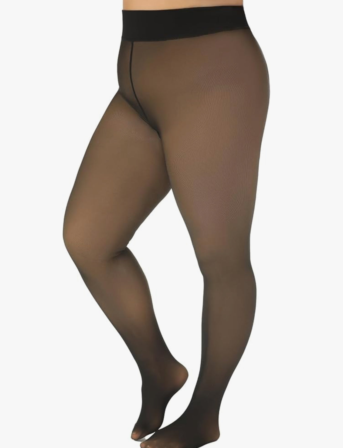 CURVY SHEER ILLUSION TIGHTS ONE SIZE (PLUS)