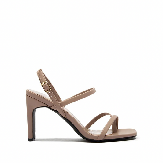 SLINGBACK HEELED SANDALS