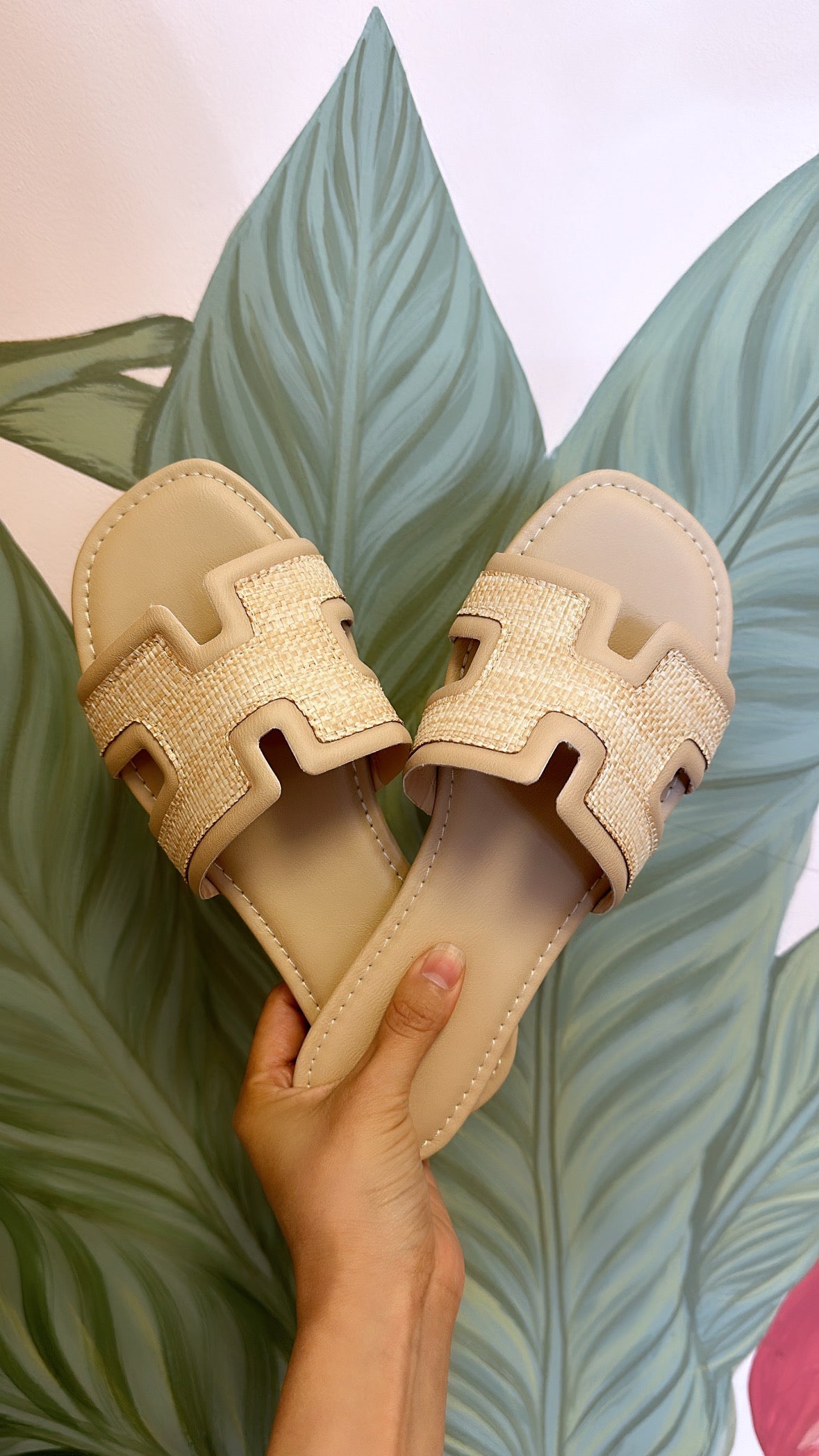 CORA WOVEN H SANDALS