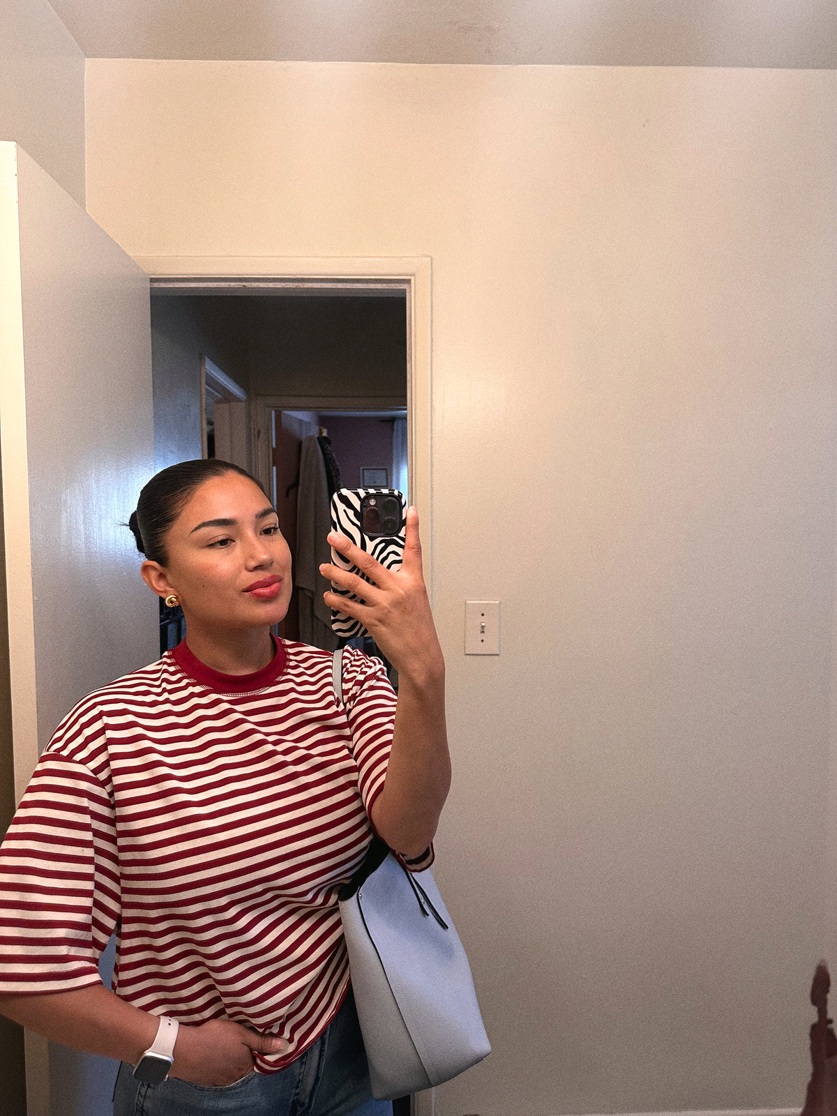 CARA STRIPED TEE