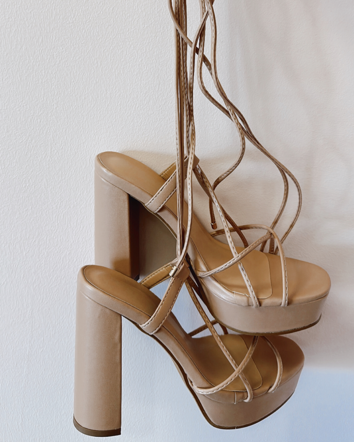 ANKLE LACE UP PLATFORMS