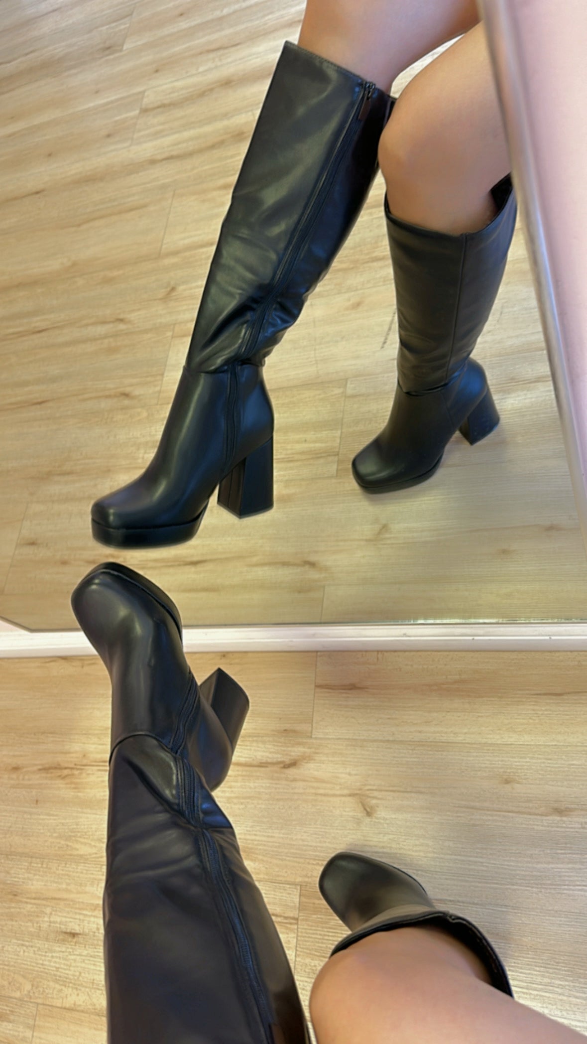 BEBÉ PLATFORM BOOTS