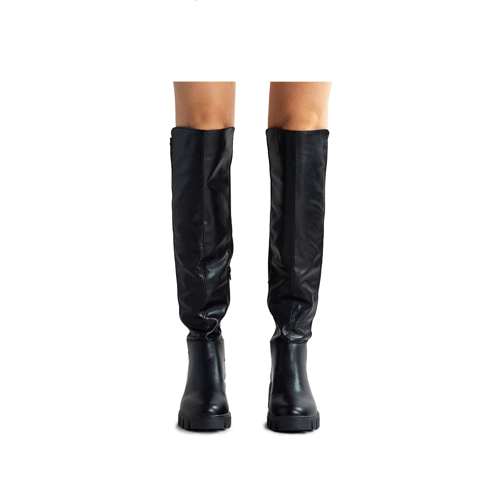 OVER-THE-KNEE LUG SOLE BOOT