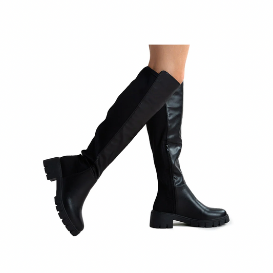 OVER-THE-KNEE LUG SOLE BOOT